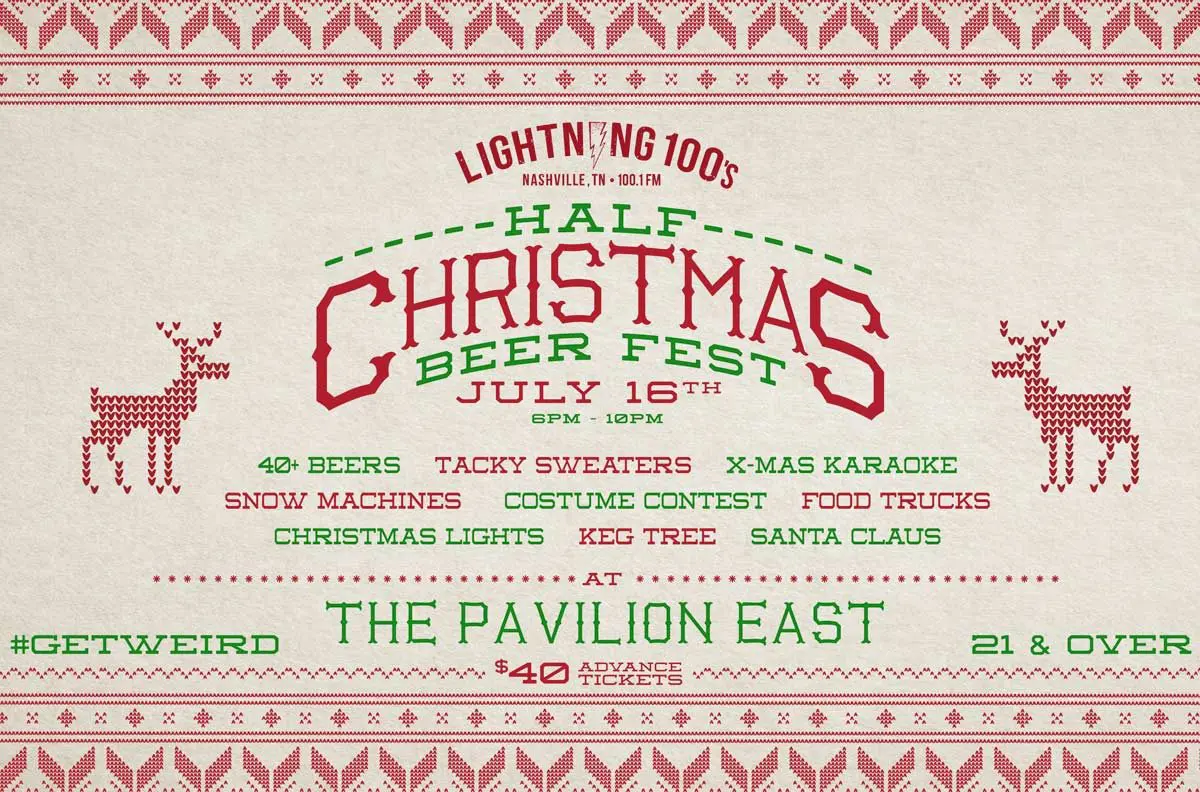 Half Christmas Beer Fest poster