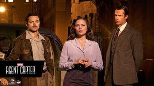 Howard Stark Peggy Carter and Mr Jarvis