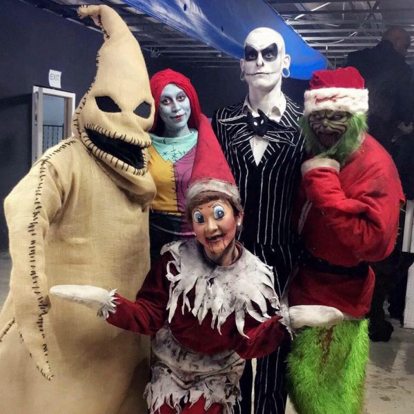 Nashville Nightmare cast dressed as Christmas Creatures