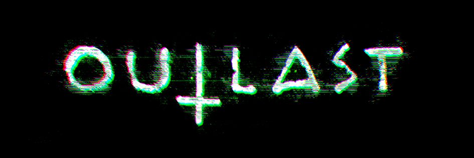 Outlast logo with glitch effect.