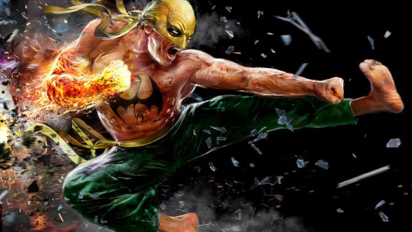 Iron Fist martial arts superhero in action.