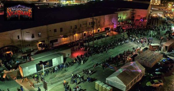 Aerial view of Nashville Nightmare event.