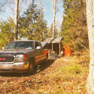 Demolition work at Nashville Haunted Woods