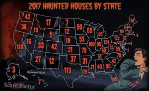 The Scare Factor 2017 Haunt Map