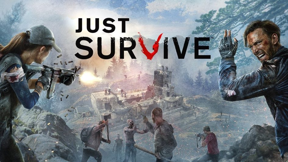 Just Survive video game cover art.