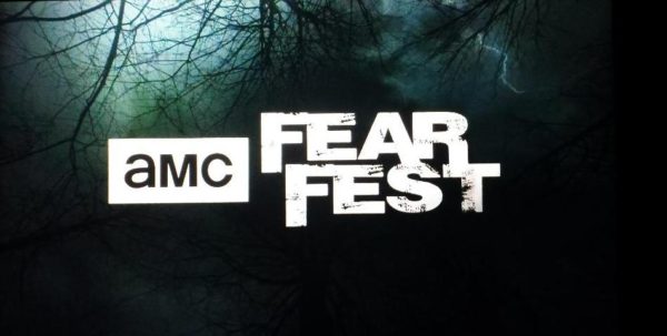 AMC Fear Fest logo with trees.