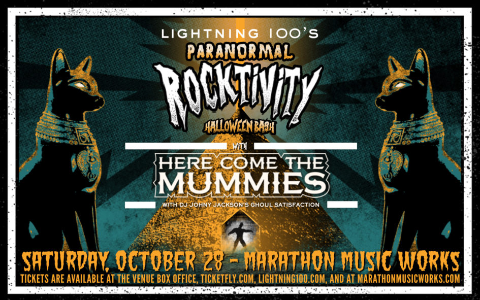 Here Come The Mummies concert poster.