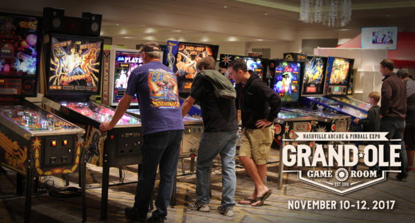 Pinball machines at Grand Ole Game Room.