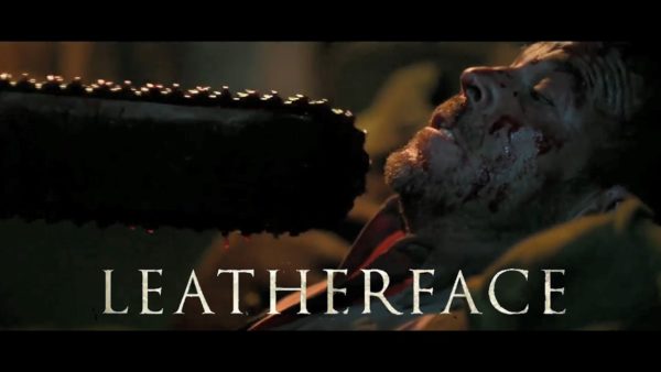 A bloody victim in Leatherface film.