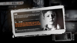 This War of Mine The LIttle Ones screenshot of Ivano