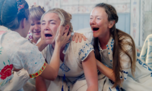 Girls screaming in agony in Midsommar